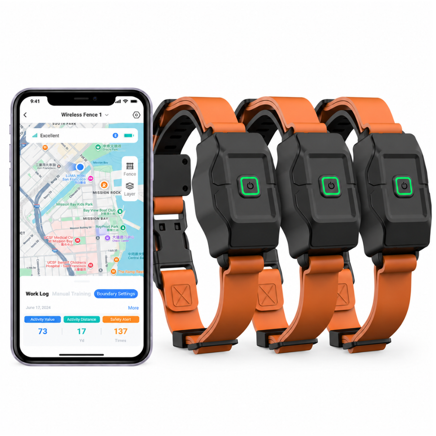 GPS Wireless Dog Fence - 3 Pack